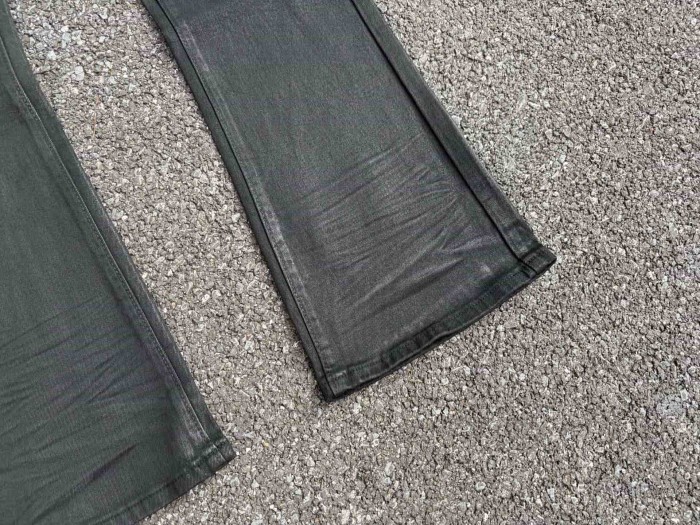 Purple Brand Spliced Black Layer Crinkled Unisex Flared Jeans 29554955