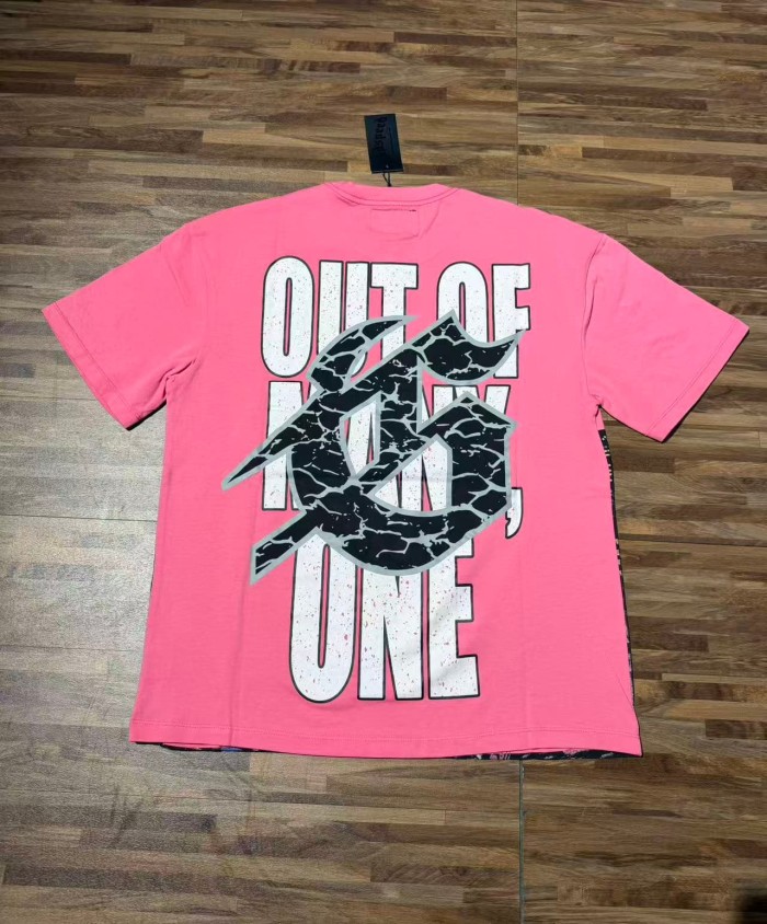 Godspeed Statue Of Liberty Basketball Print Back Slogan Cracked Logo Washed T-Shirt 2 colors 29555594