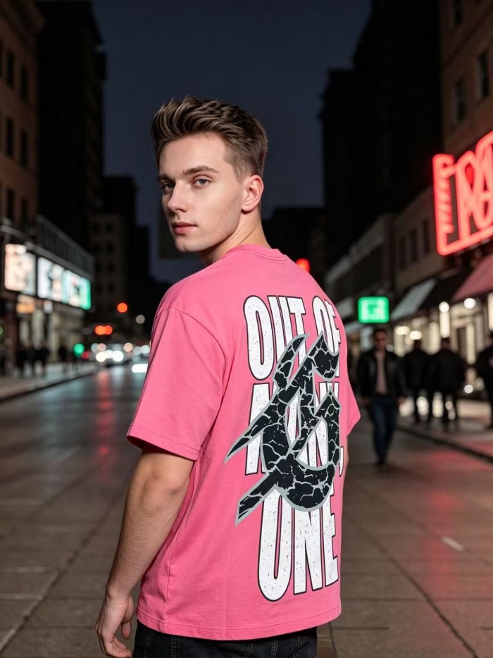 Godspeed Statue Of Liberty Basketball Print Back Slogan Cracked Logo Washed T-Shirt 2 colors 29555594