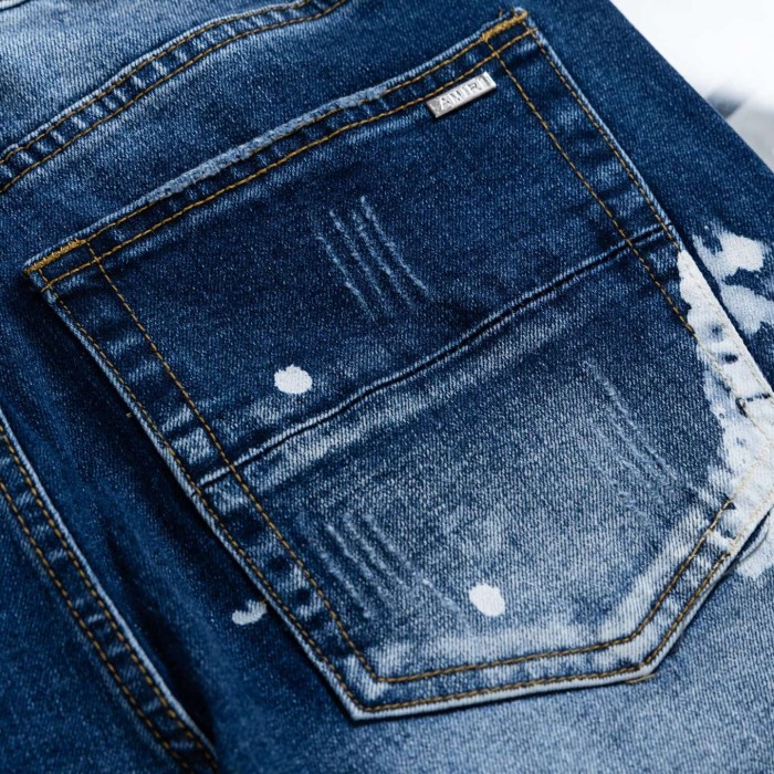 Amiri High Street Side White Splatter Graffiti Vintage Slim Straight Jeans 29554699