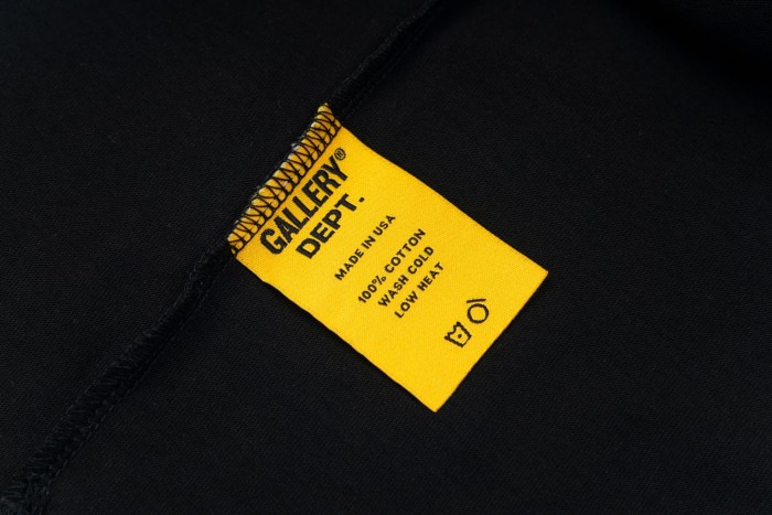 [50% Off]GaIIery Dept. Retro gold foil logo Washed Print tee