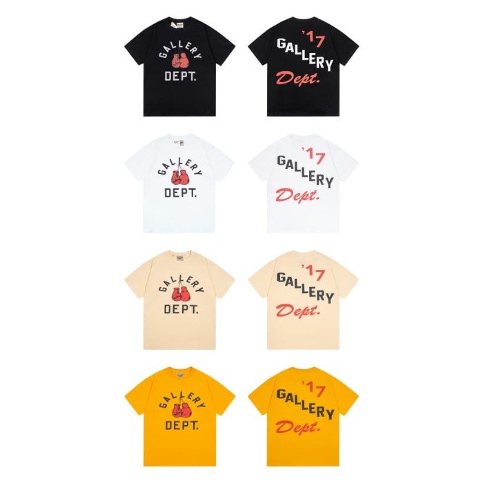 [50% Off]GaIIery Dept. Retro hanging boxing gloves washed printed tee