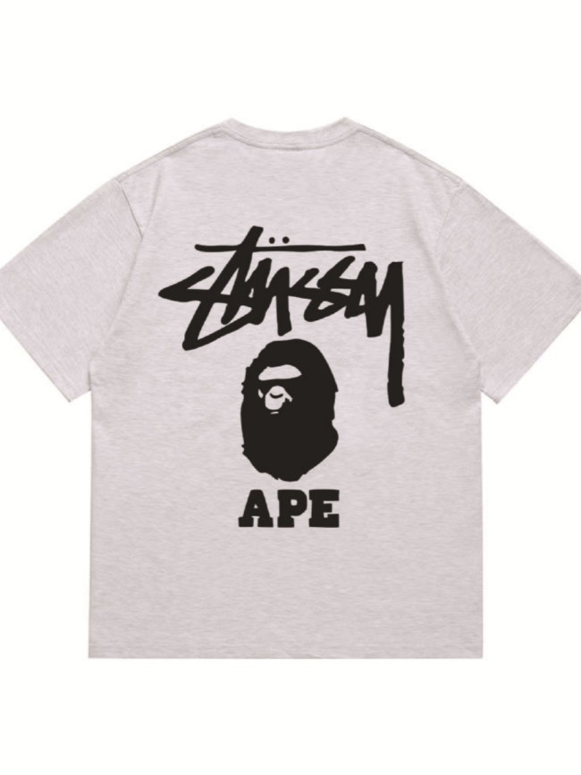[50% Off]A Bathing Ape Stus*y collaboration Ape Print tee 15 colors