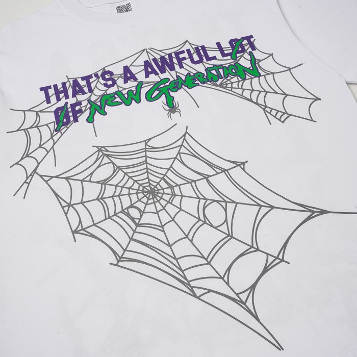 Cough Syrup Spider Web Drip Slogan Front Back Print Tee 2 colors 29557033