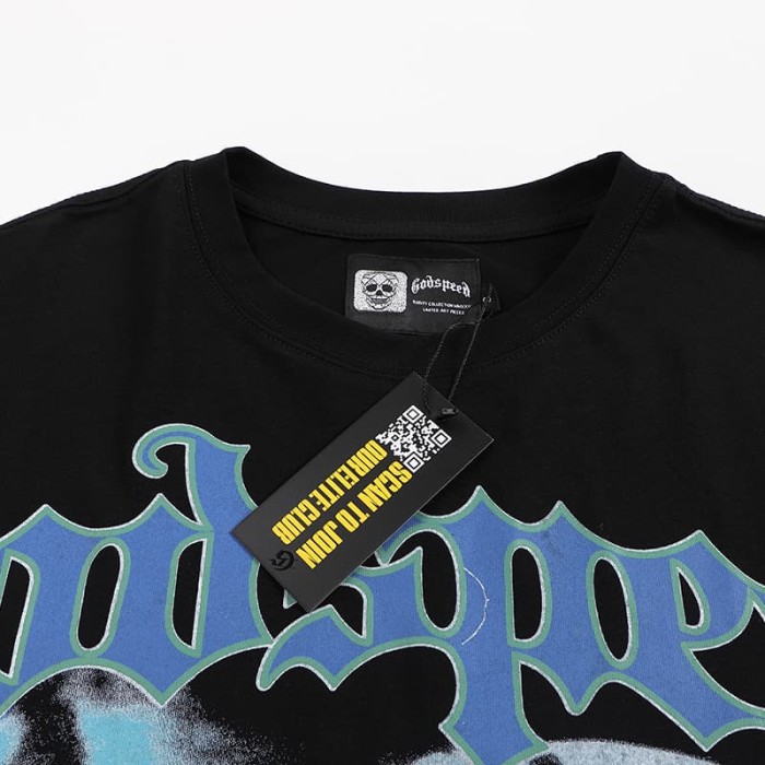 [50% Off]Godspeed Moonlight Doberman Print tee