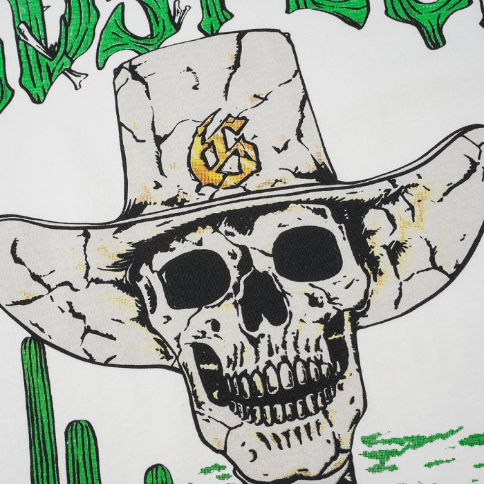 Godspeed Western Cowboy Skeleton Cactus Gothic Letter T-Shirt 2 colors 29557054