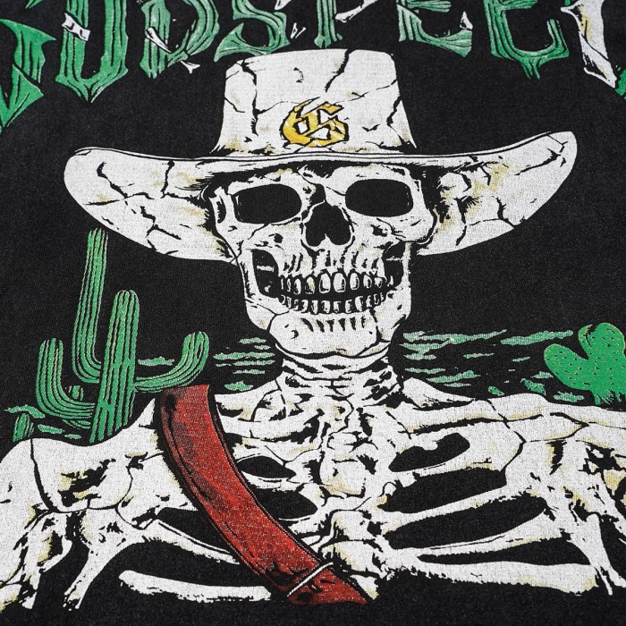 Godspeed Western Cowboy Skeleton Cactus Gothic Letter T-Shirt 2 colors 29557054
