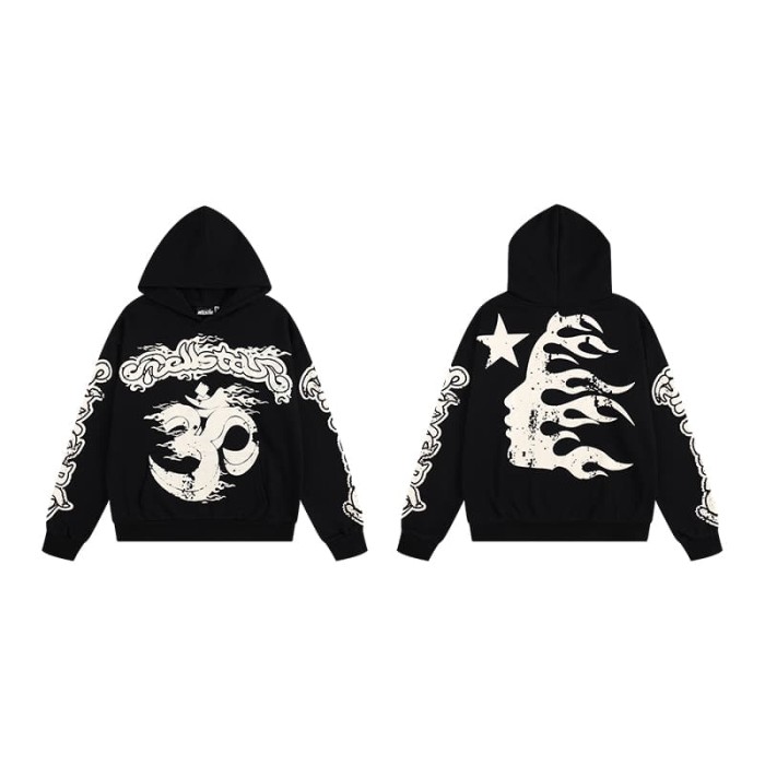[50% Off]Hellstar Studio 30 flowing clouds Print hoodie & pants set 2 colors