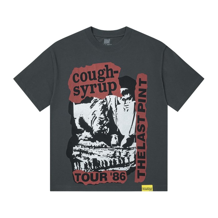 Cough Syrup Vintage Tour Poster Print Back Red Block Slogan Tee 2 colors 29557043