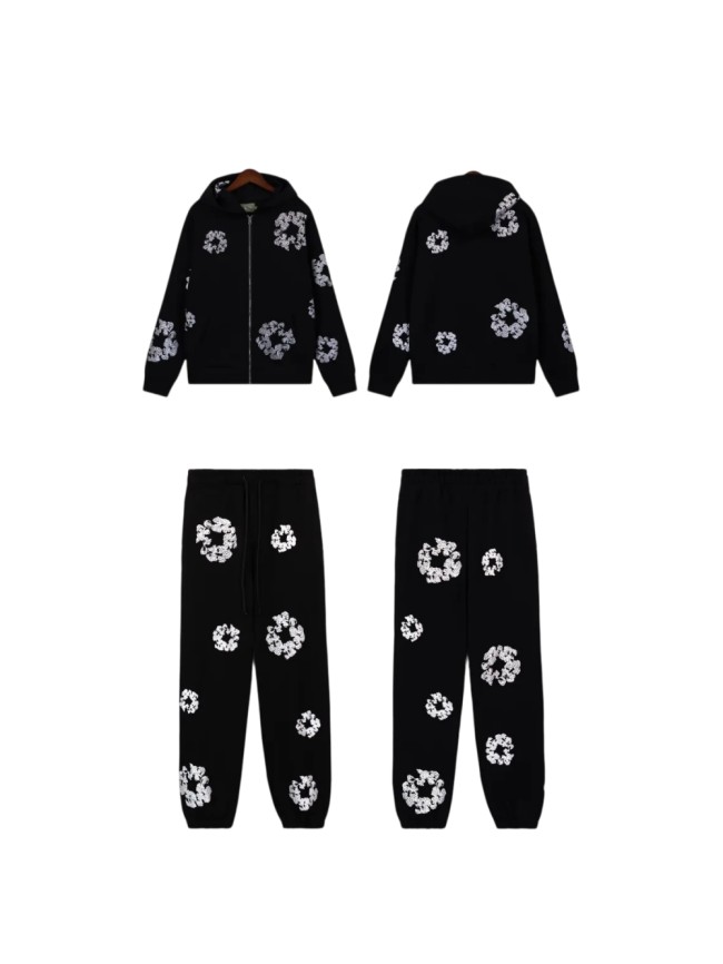 [50% Off]Denim Tears kapok Print hoodie & pants set 4 colors
