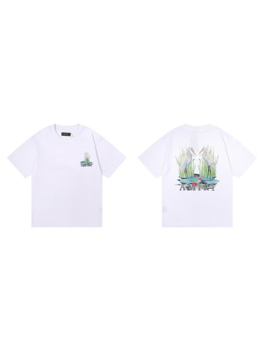 [50% Off]Amiri Double Crane Print tee 2 colors