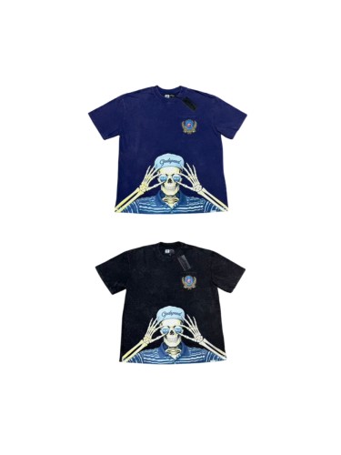 Godspeed Skeleton Glasses Print Chest Pocket Badge T-Shirt 2 colors 29557237