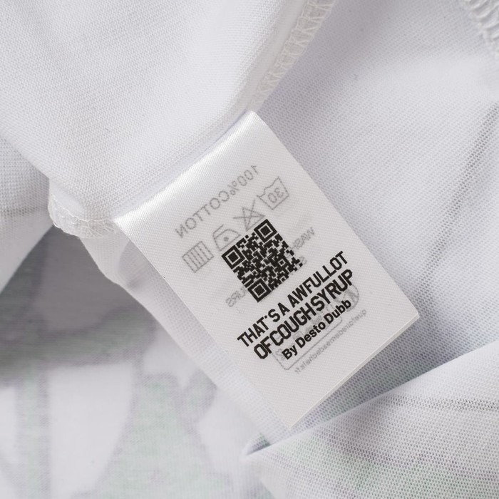 Cough Syrup Spider Web Drip Slogan Front Back Print Tee 2 colors 29557033