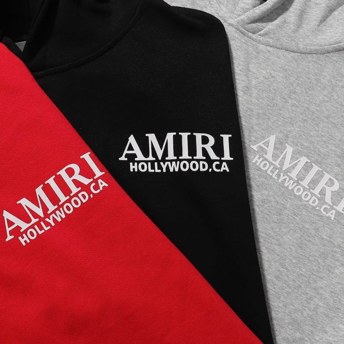 [50% Off]Amiri Classic logo Sleeve bone Print hoodie 3 colors