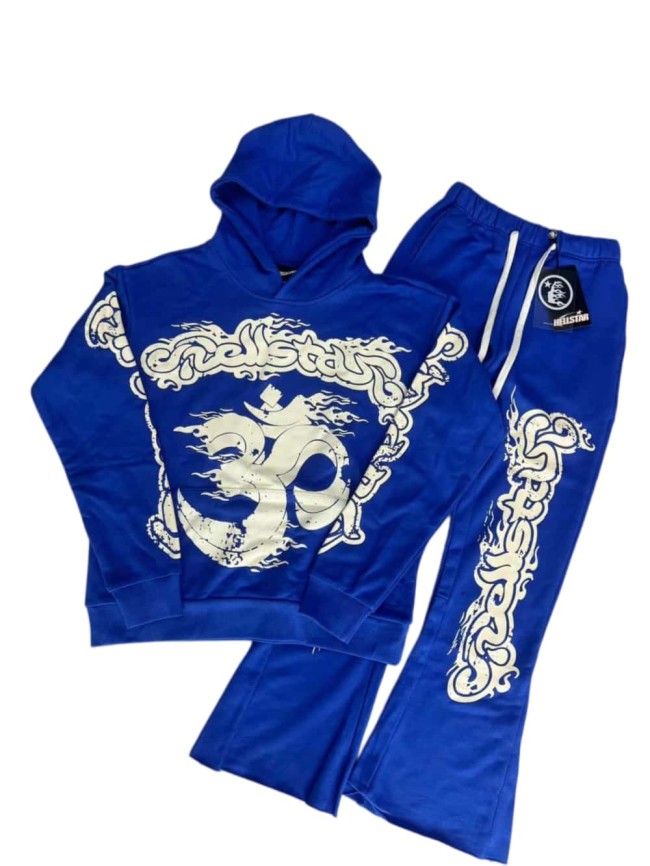 [50% Off]Hellstar Studio 30 flowing clouds Print hoodie & pants set 2 colors