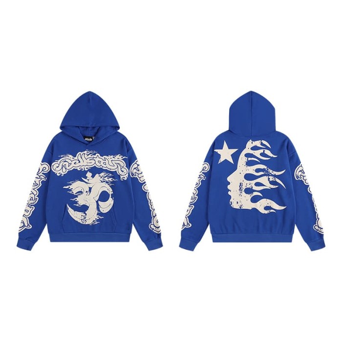 [50% Off]Hellstar Studio 30 flowing clouds Print hoodie & pants set 2 colors