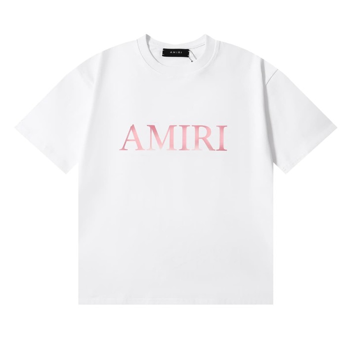 [50% Off]Amiri Pink logo Print tee 2 colors