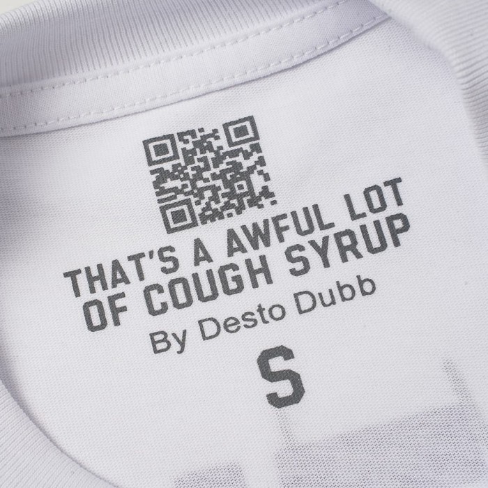 Cough Syrup Spider Web Drip Slogan Front Back Print Tee 2 colors 29557033