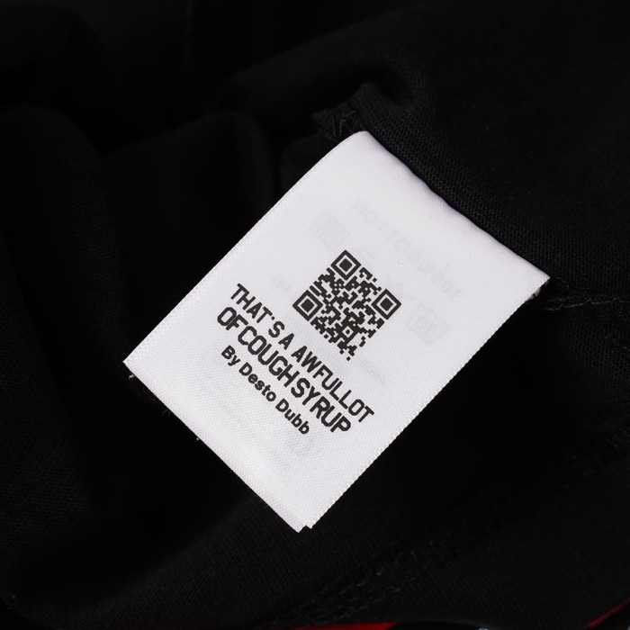 Cough Syrup Front Cup Lip Print Back Bold 3D Slogan Tee 29557044