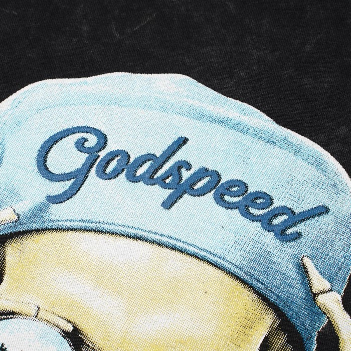 Godspeed Skeleton Glasses Print Chest Pocket Badge T-Shirt 2 colors 29557237