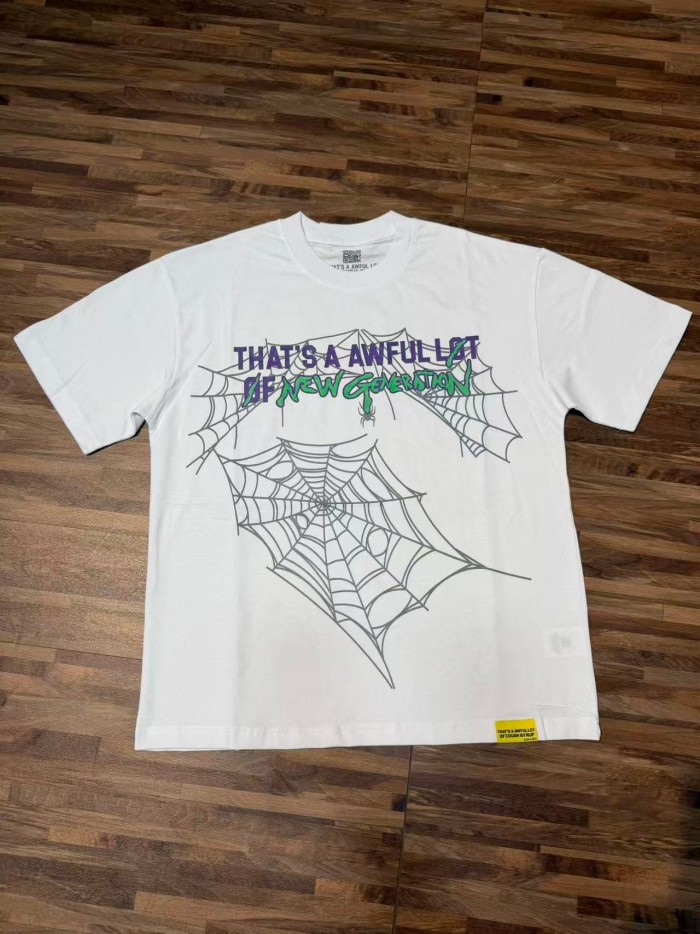 Cough Syrup Spider Web Drip Slogan Front Back Print Tee 2 colors 29557033