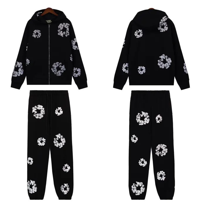 [50% Off]Denim Tears kapok Print hoodie & pants set 4 colors