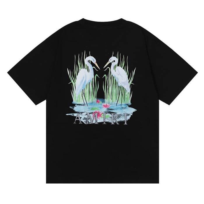 [50% Off]Amiri Double Crane Print tee 2 colors