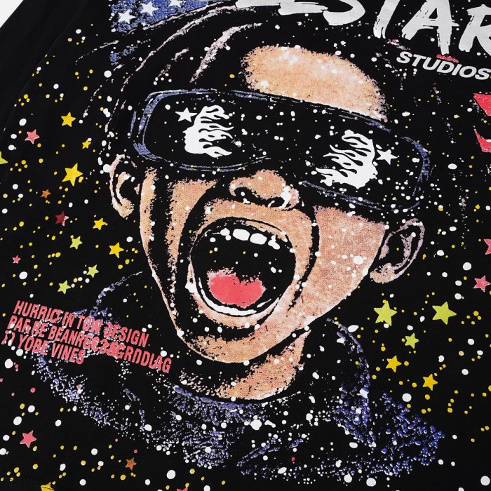 Hellstar Studio Kid Sunglasses Portrait Color Star Slogan Long Sleeve T-Shirt 29558862