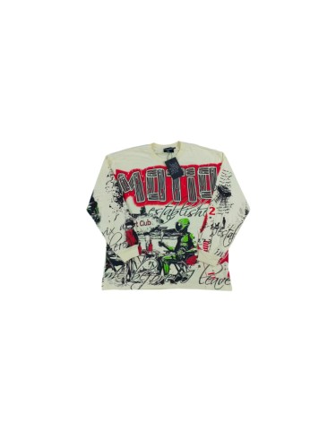 Mixed Emotion 28367493 Full-print Alien Art Club Hand-painted Crew Neck Sweatshirt