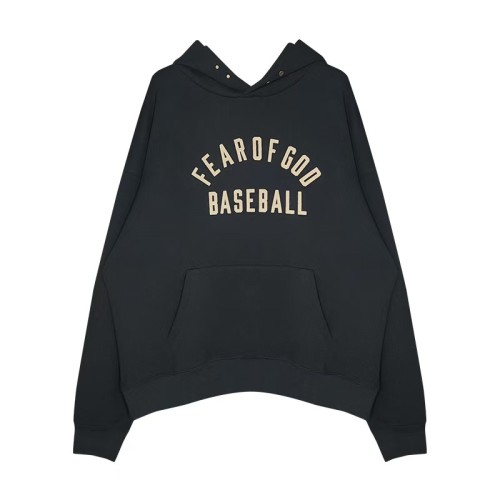 Fear Of God (Essentials) Season 7 Main Line Baseball Letter Unisex Fleece Hoodie 2 colors 29558958