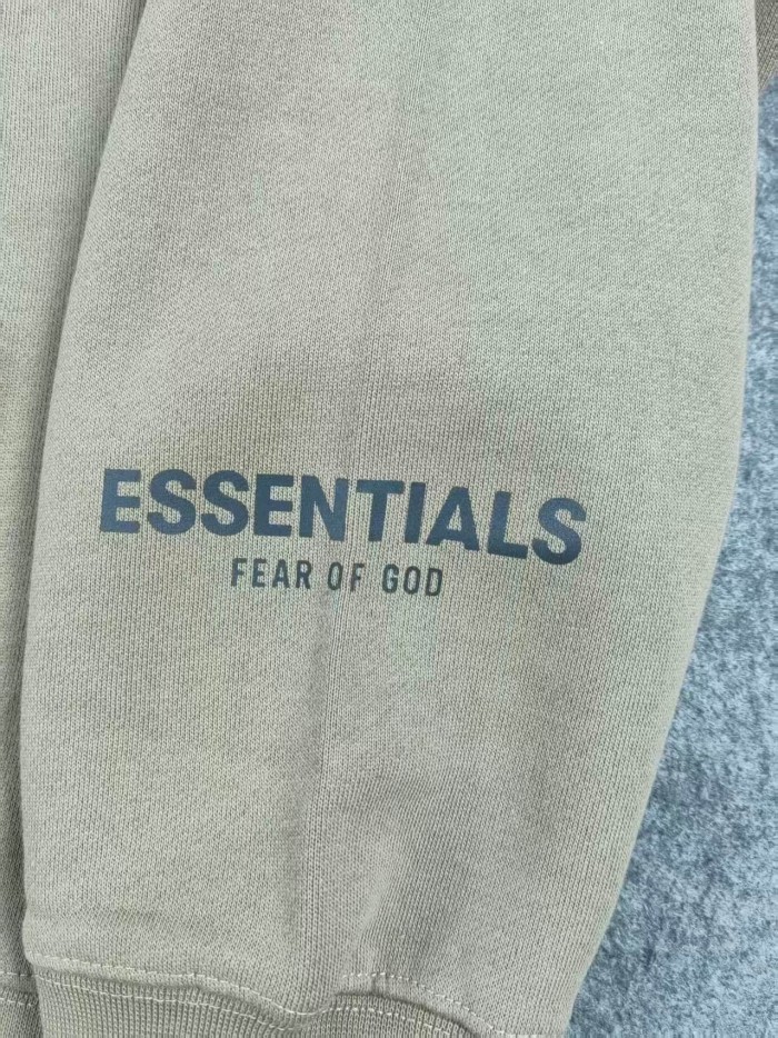 Fear Of God (Essentials) 1:1 quality version 3D Silicone Letter Cuff 3M Pullover Hoodie 7 colors 29409448