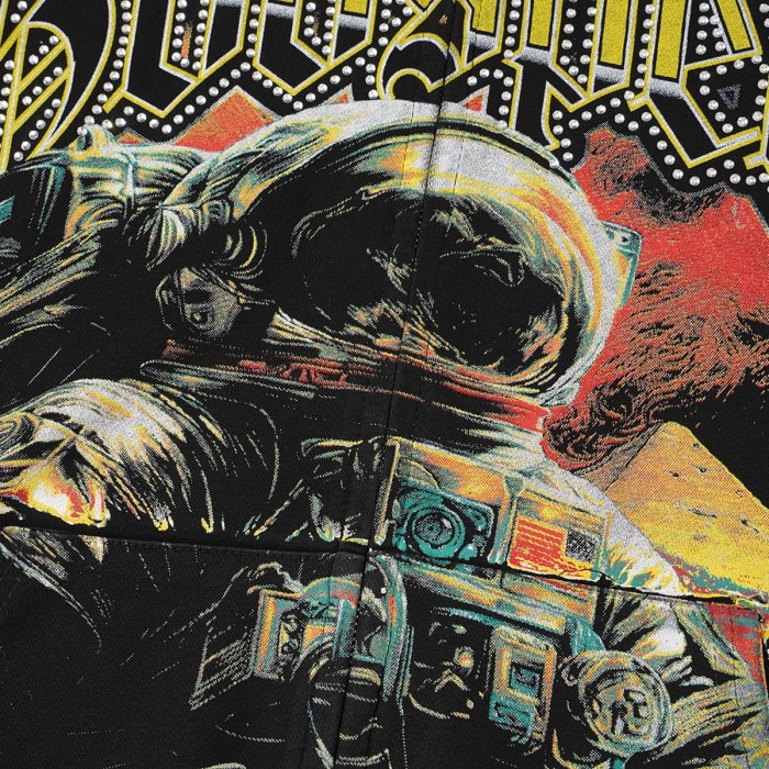 Godspeed  Astronaut Pyramid Sphinx Graphic Front Moon Pyramid Astronaut Print Hoodie 29563900