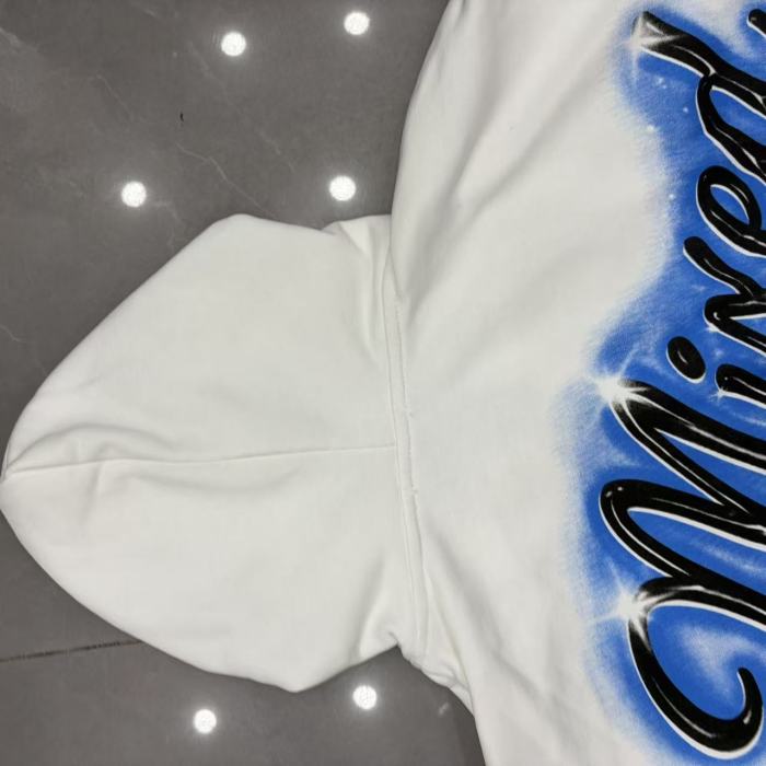 Mixed Emotion Cupid Archer Angel Emotion Spray Letter Print Zip Up Hoodie 29567693