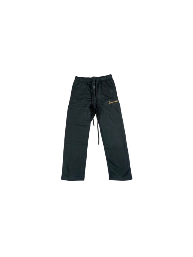 Fear Of God (Essentials)Straight Leg Elastic Waist Drawstring Gold Cursive Letter Oversized Sweatpants 29520492
