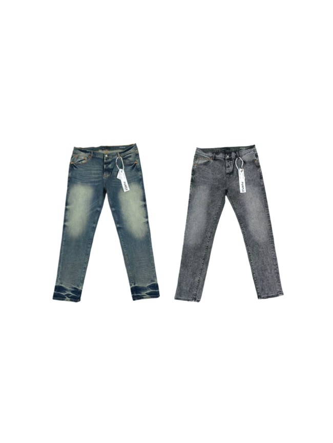 Purple Brand 1:1 quality version Vintage Washed and Rubbed Jeans 2 colors