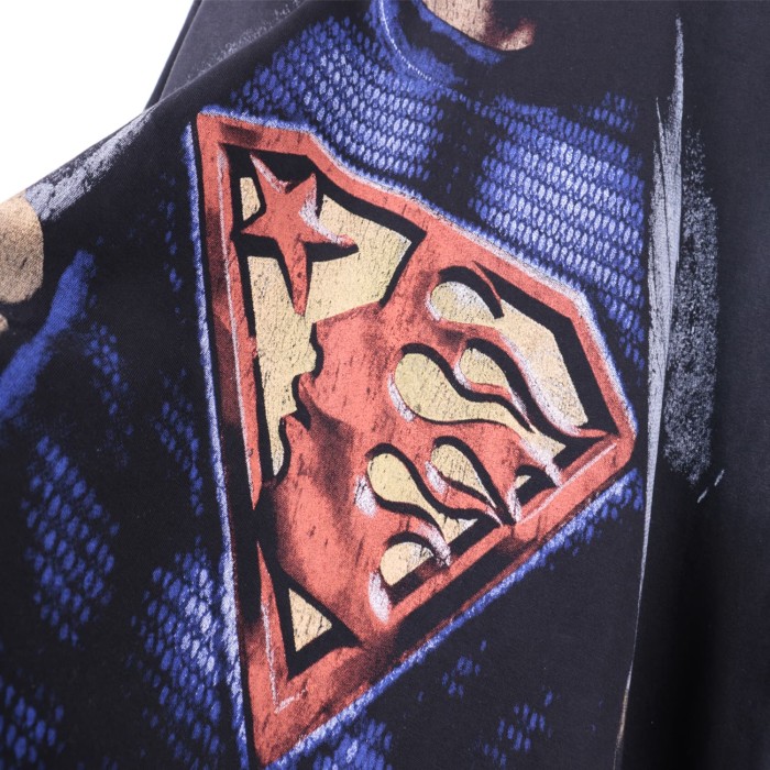[50% Off]Hellstar Studio Hellstar Superman Print Washed Version tee