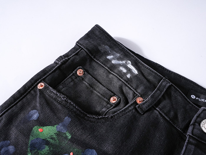 [50% Off]Purple Brand PU7003 Slim-fit ankle-length Jeans