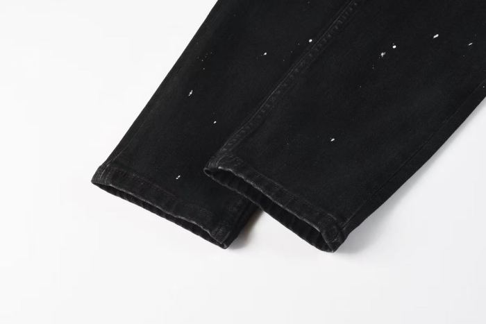 Ksubi 1:1 quality version Large Letter Embroidery City Script Paint Splatter Slim Fit Jeans 29570938