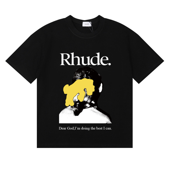 [50% Off]Rhude Yellow graffiti Print tee 3 colors