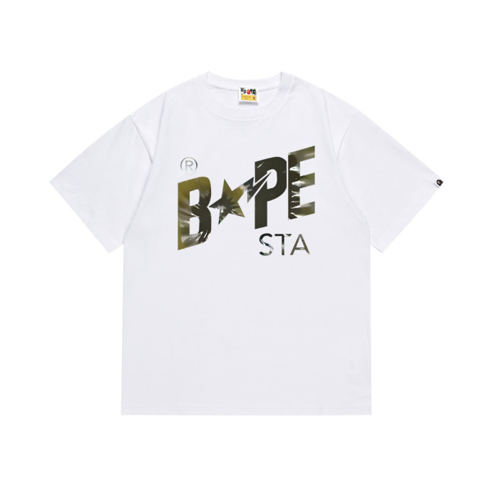 [50% Off]A Bathing Ape Ape man head star Print tee 2 colors