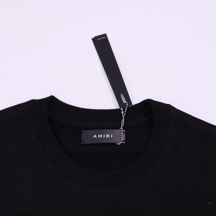 [50% Off]Amiri Floral Blue Logo Print  hoodie