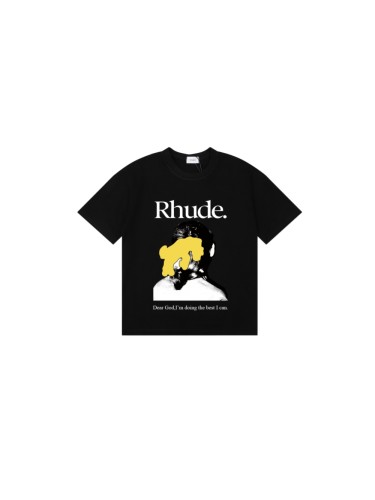 [50% Off]Rhude Yellow graffiti Print tee 3 colors