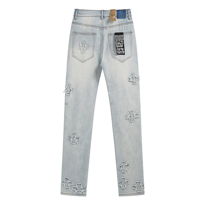 [50% Off]Ksubi KS9004 Slim-fit ankle-length Jeans