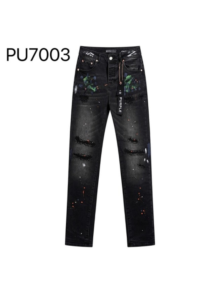 [50% Off]Purple Brand PU7003 Slim-fit ankle-length Jeans