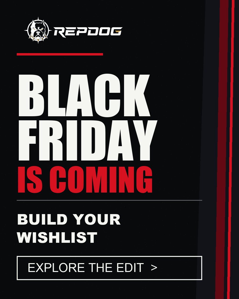 RepDog Black Friday Preview — Build Your Wishlist